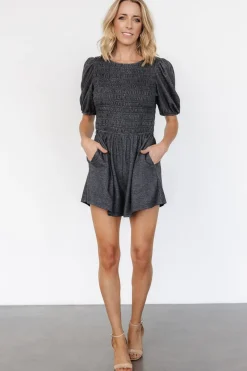 Baltic Born Beaumont Romper | Heather Black