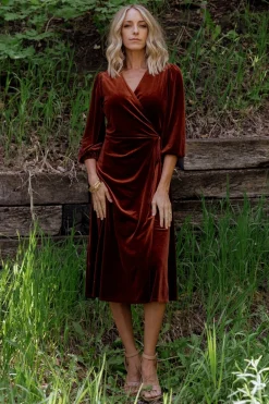 Baltic Born Beckinsale Velvet Wrap Dress |