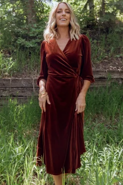 Baltic Born Beckinsale Velvet Wrap Dress |