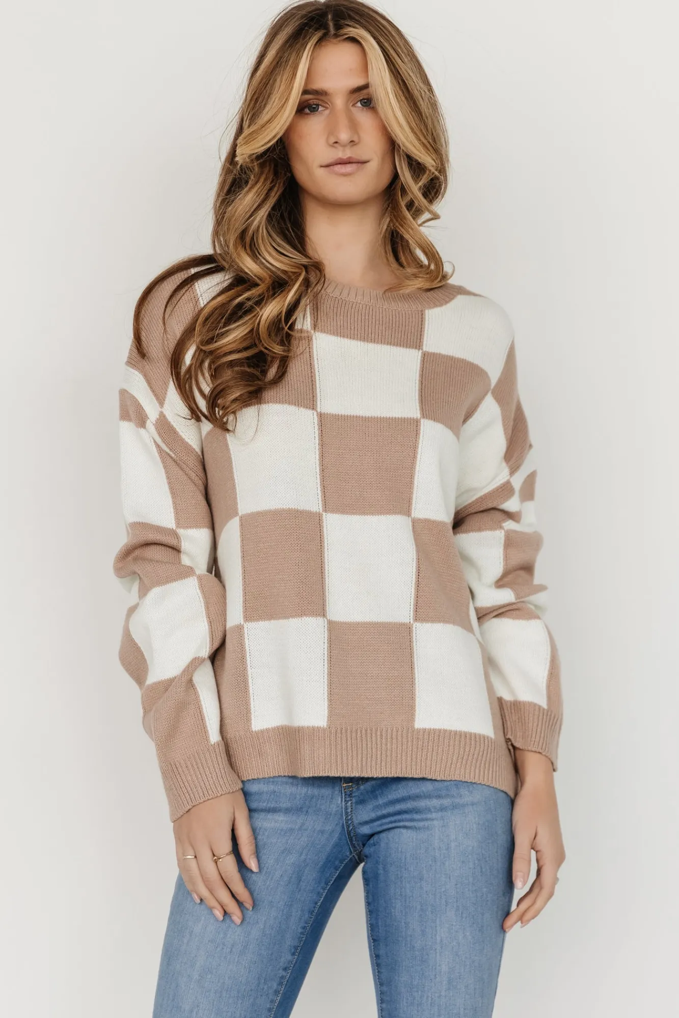 Baltic Born Bella Checkered Sweater |
