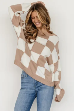 Baltic Born Bella Checkered Sweater |
