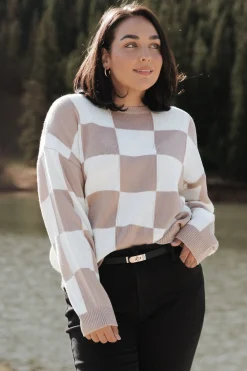 Baltic Born Bella Checkered Sweater |