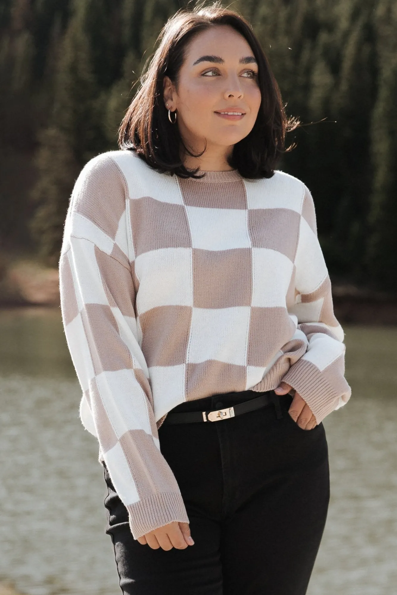 Baltic Born Bella Checkered Sweater |