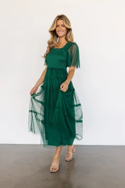 Baltic Born Bexley Tulle Dress | Dark Green