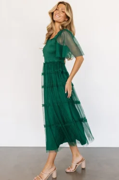 Baltic Born Bexley Tulle Dress | Dark Green