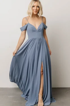 Baltic Born Bianca Lace Maxi Dress | Dusty Blue