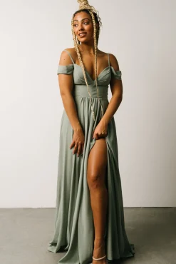 Baltic Born Bianca Lace Maxi Dress | Dusty Sage