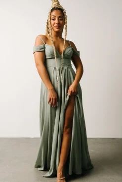 Baltic Born Bianca Lace Maxi Dress | Dusty Sage
