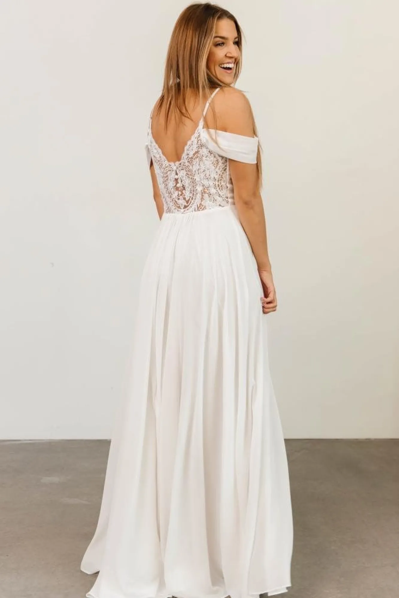 Baltic Born Bianca Lace Maxi Dress | Off White