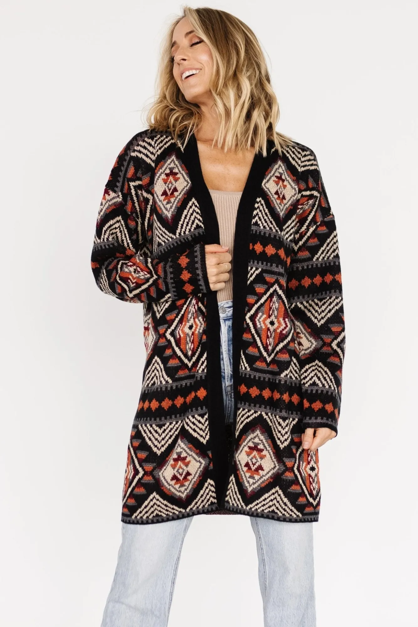 Baltic Born Billings Knit Cardigan | Black Multi