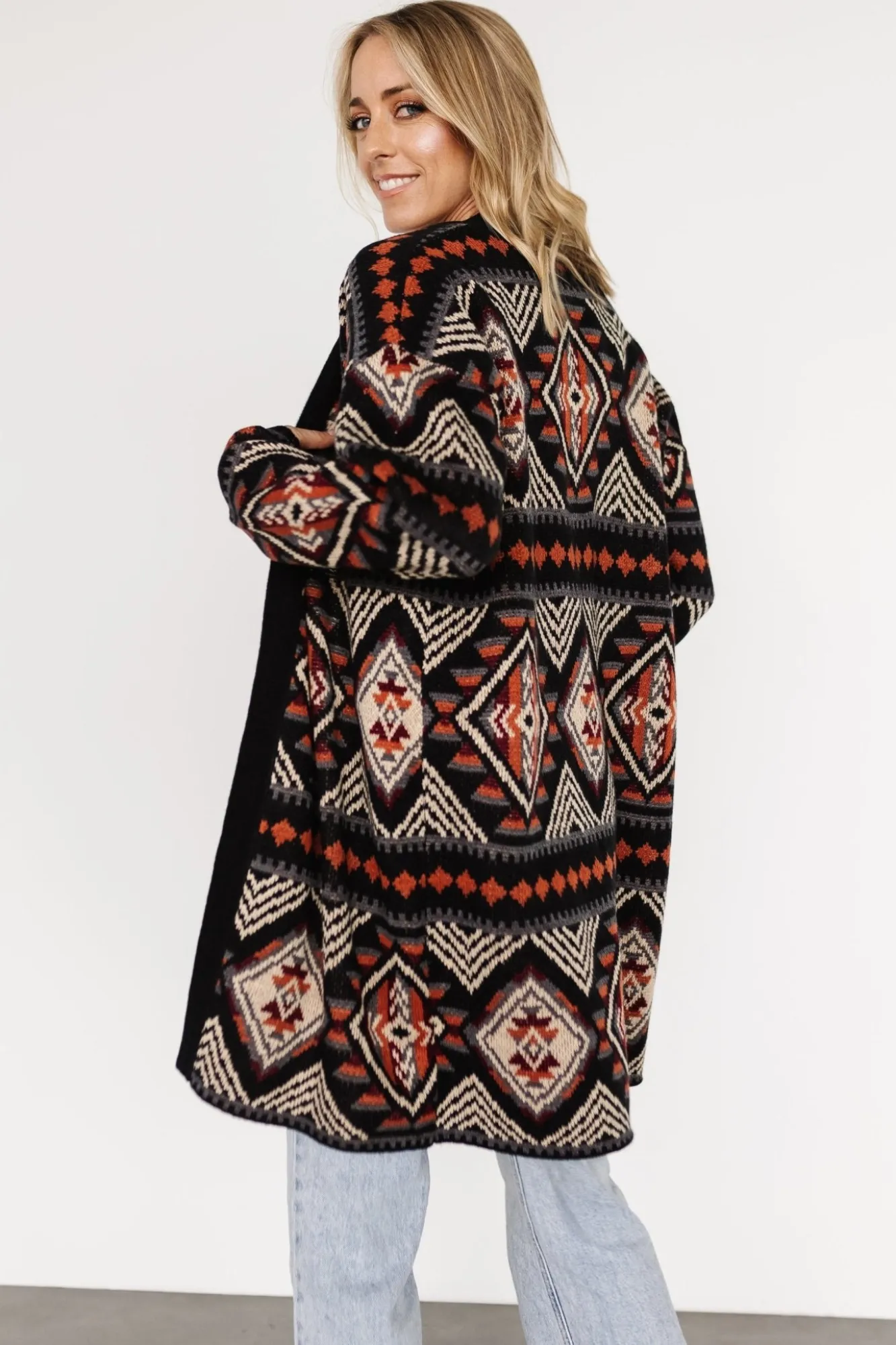Baltic Born Billings Knit Cardigan | Black Multi