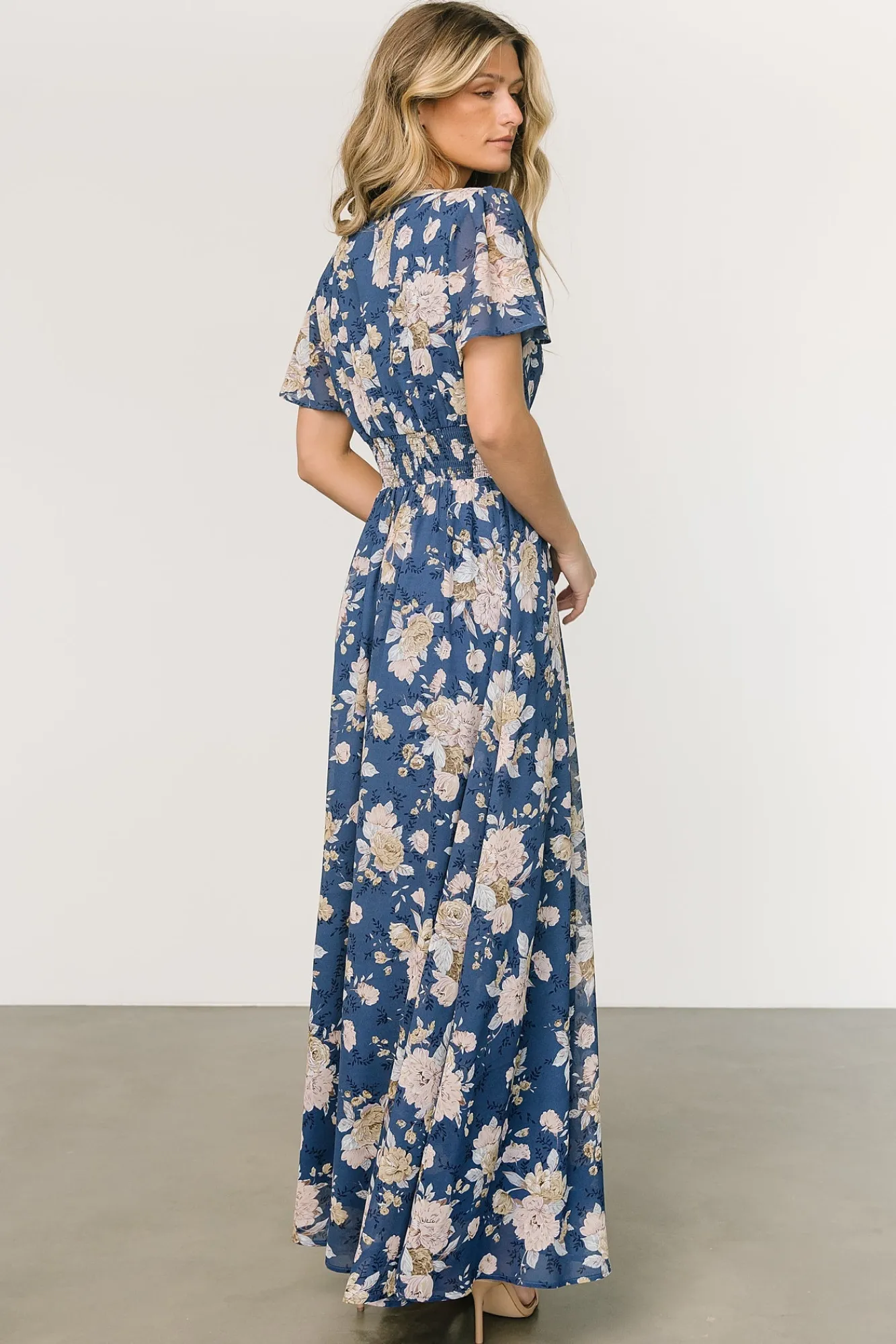 Baltic Born Birdie Maxi Dress | Blue + Blush Floral