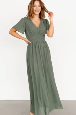 Baltic Born Birdie Maxi Dress | Dark Sage