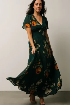 Baltic Born Birdie Maxi Dress | Deep Topaz Floral
