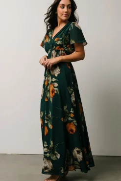 Baltic Born Birdie Maxi Dress | Deep Topaz Floral