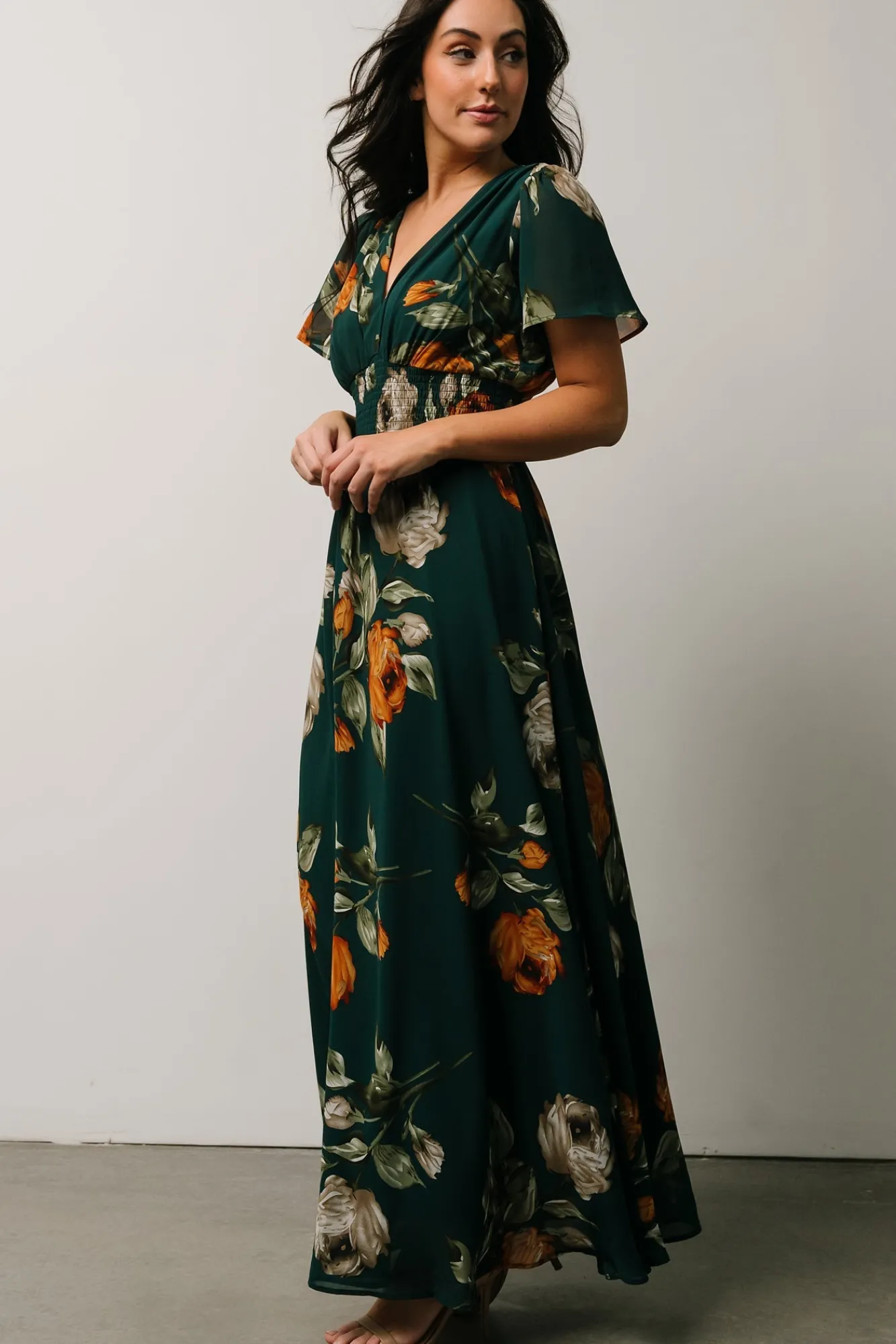 Baltic Born Birdie Maxi Dress | Deep Topaz Floral