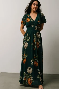 Baltic Born Birdie Maxi Dress | Deep Topaz Floral