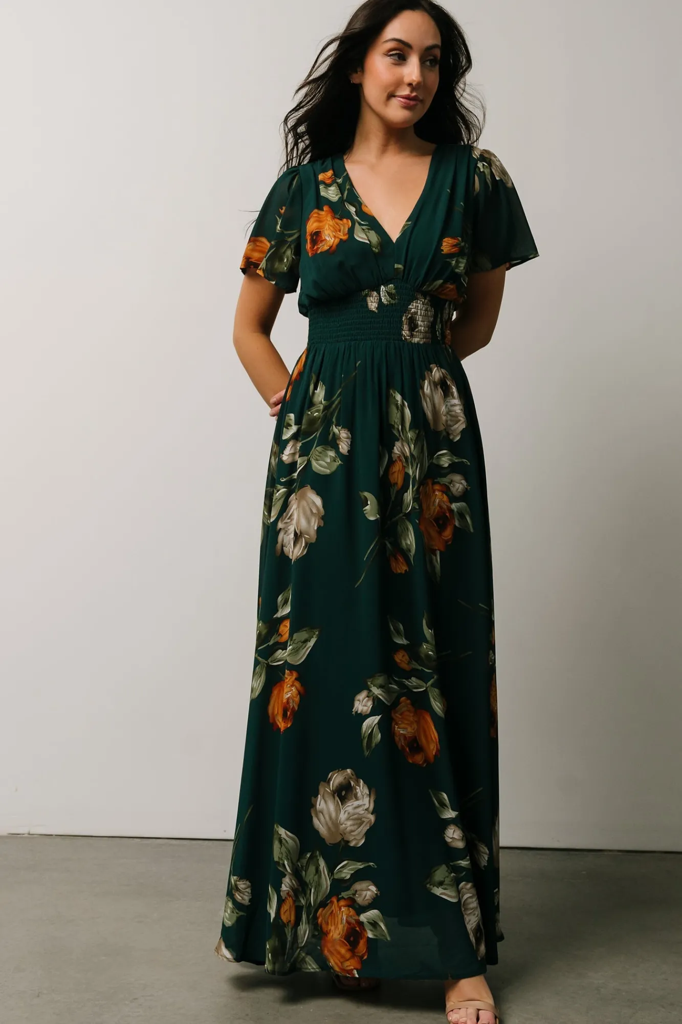 Baltic Born Birdie Maxi Dress | Deep Topaz Floral