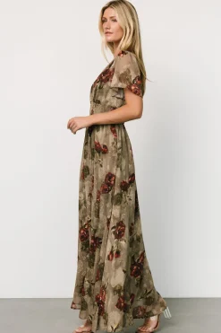 Baltic Born Birdie Maxi Dress | Olive Floral