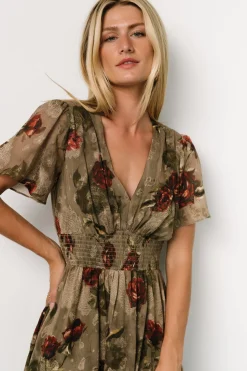 Baltic Born Birdie Maxi Dress | Olive Floral