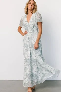 Baltic Born Birdie Maxi Dress | White + Sage Floral