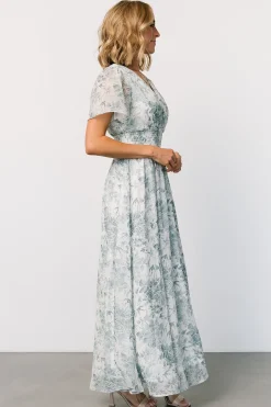 Baltic Born Birdie Maxi Dress | White + Sage Floral