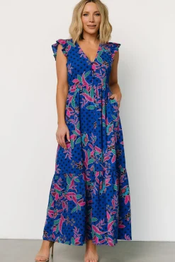 Baltic Born Biscayne Maxi Dress | Indigo Print