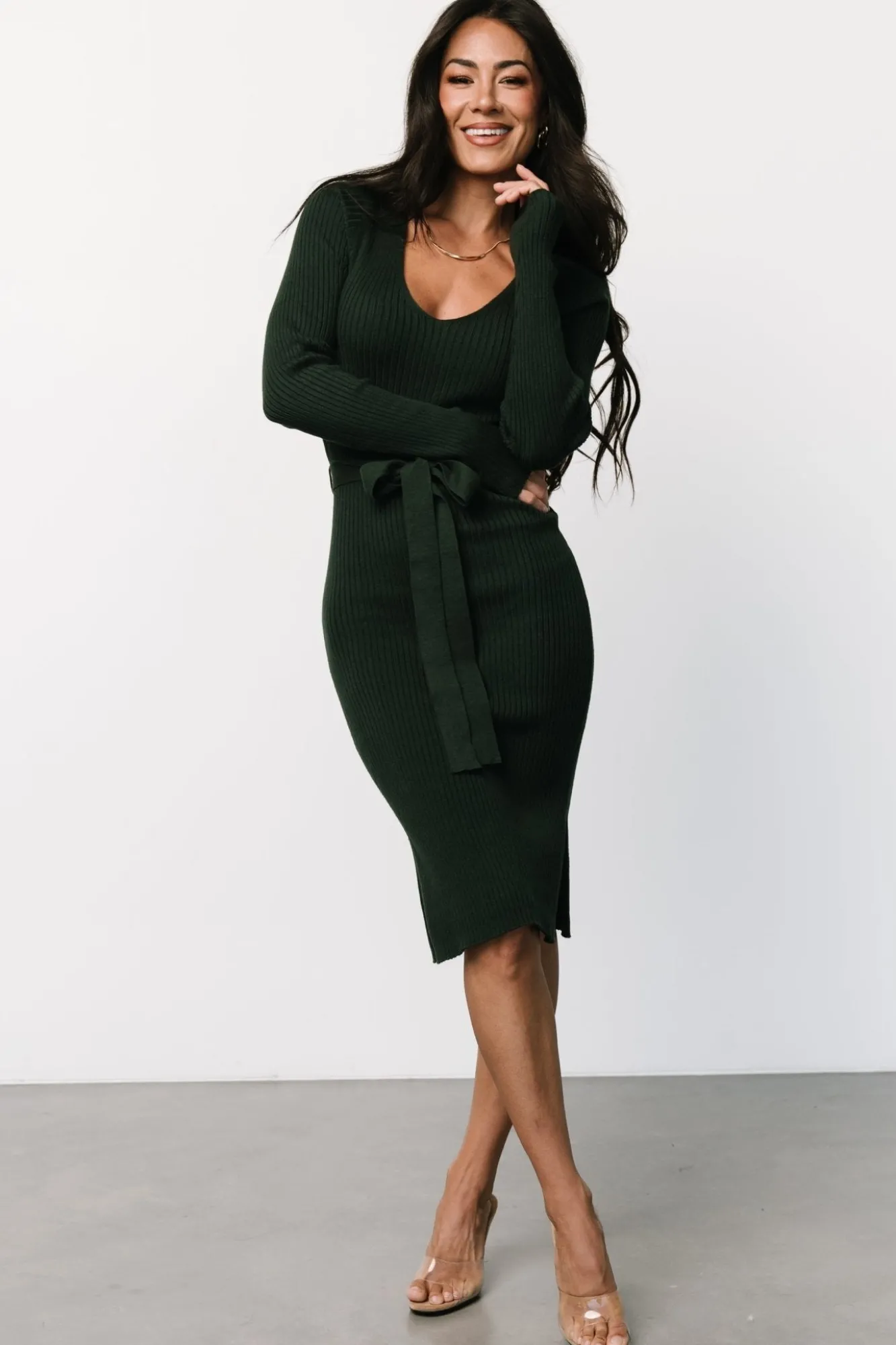 Baltic Born Blayne Ribbed Midi Dress |