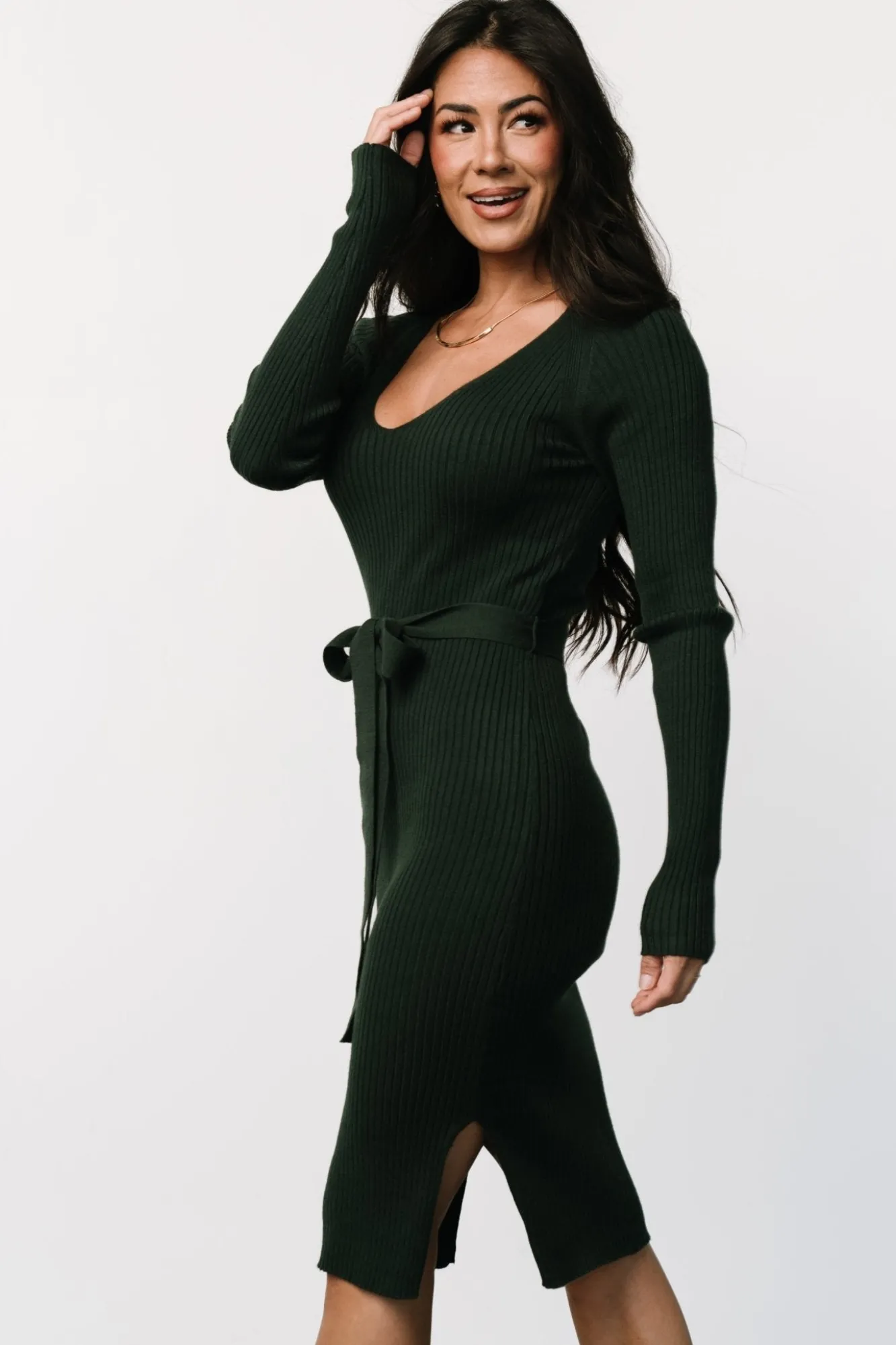 Baltic Born Blayne Ribbed Midi Dress |