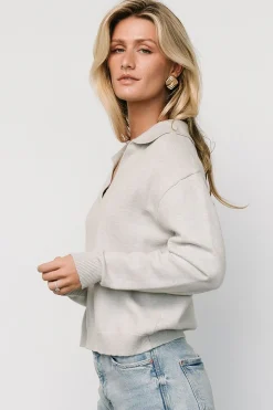 Baltic Born Bodhi Sweater | Light Gray