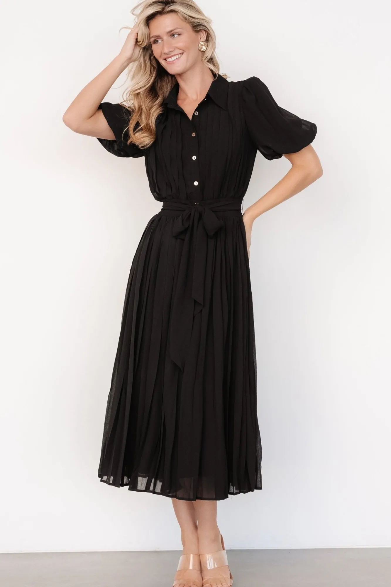 Baltic Born Boston Pleated Button Dress |