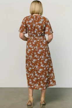Baltic Born Botega Midi Dress | Brown + Blue