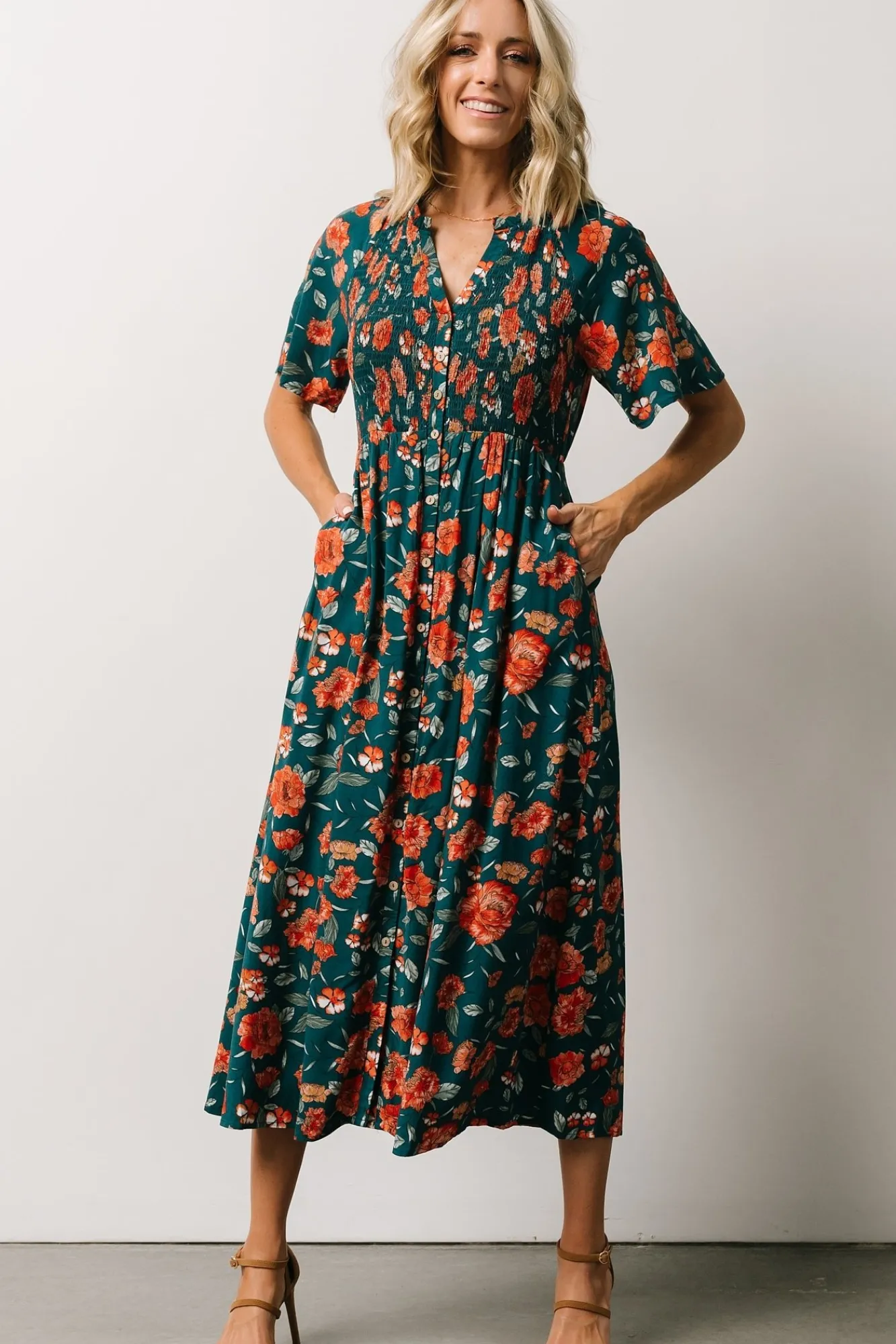 Baltic Born Botega Midi Dress | Jade Multi Floral