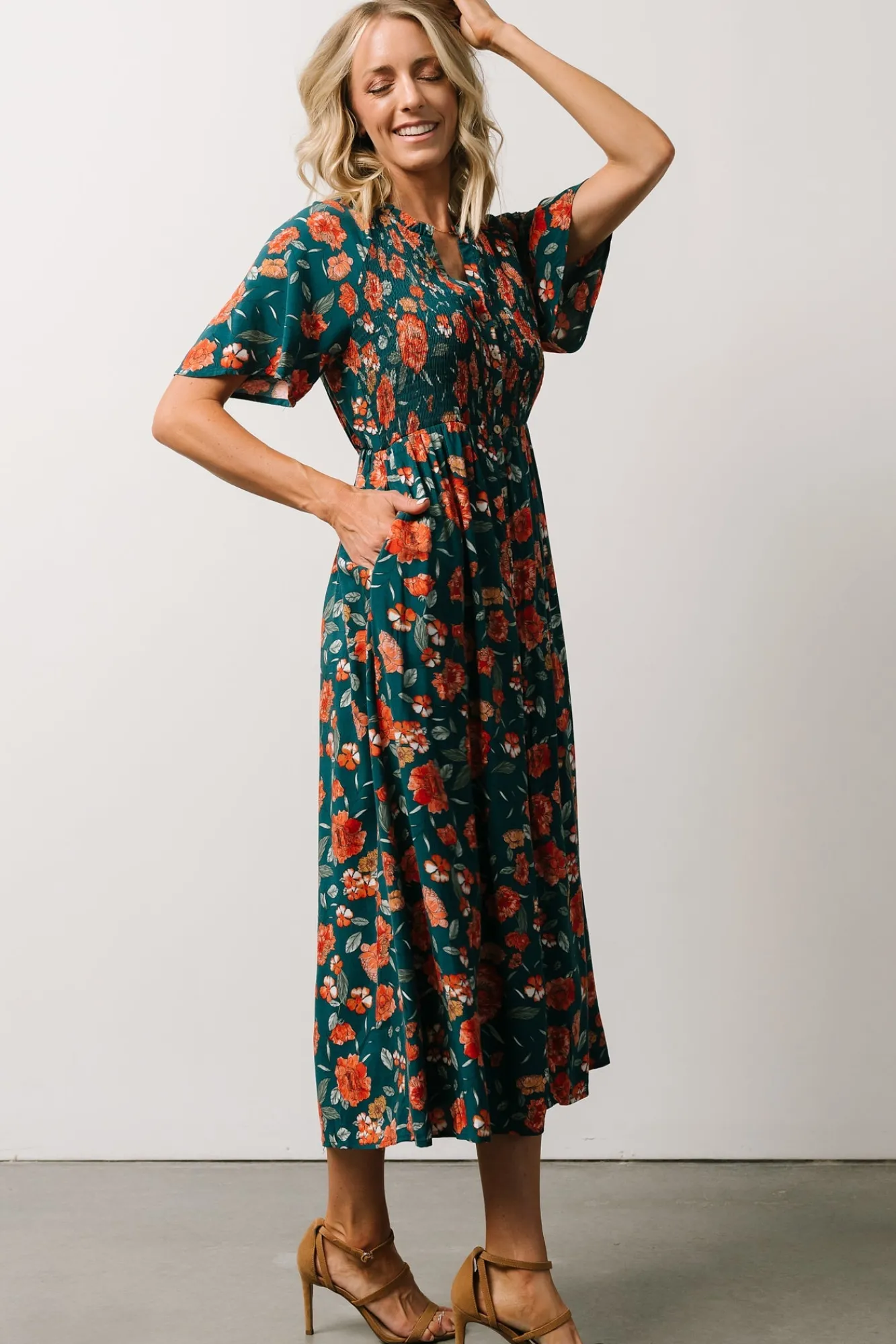 Baltic Born Botega Midi Dress | Jade Multi Floral