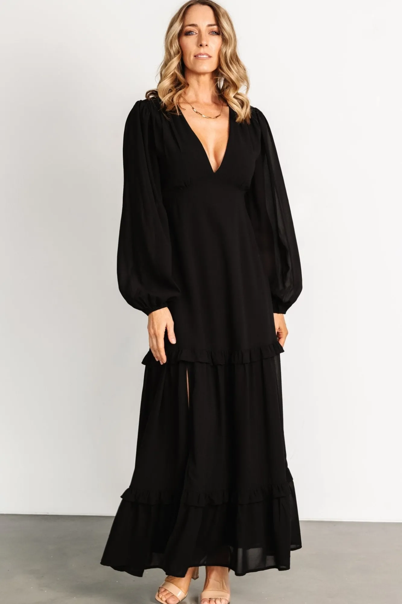 Baltic Born Bowman Deep V Maxi Dress |