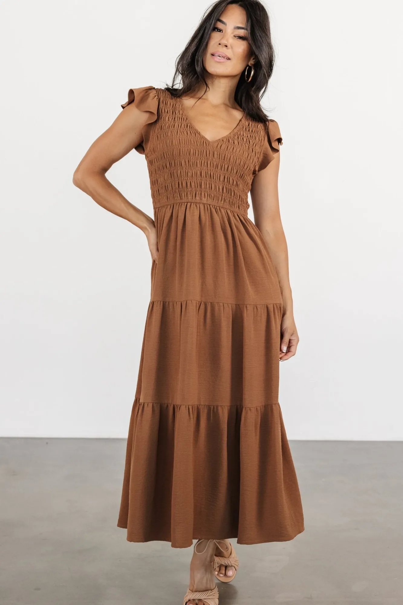Baltic Born Brandie Smocked Midi Dress |