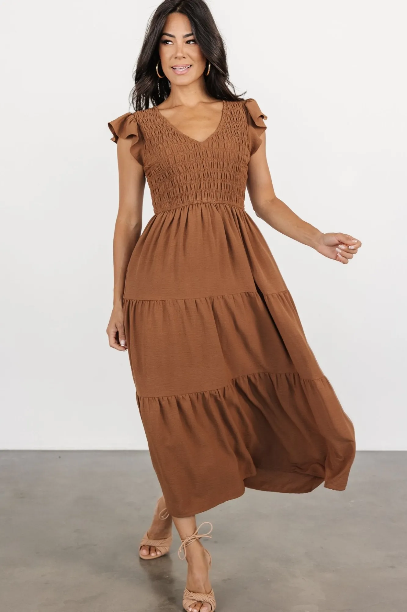 Baltic Born Brandie Smocked Midi Dress |