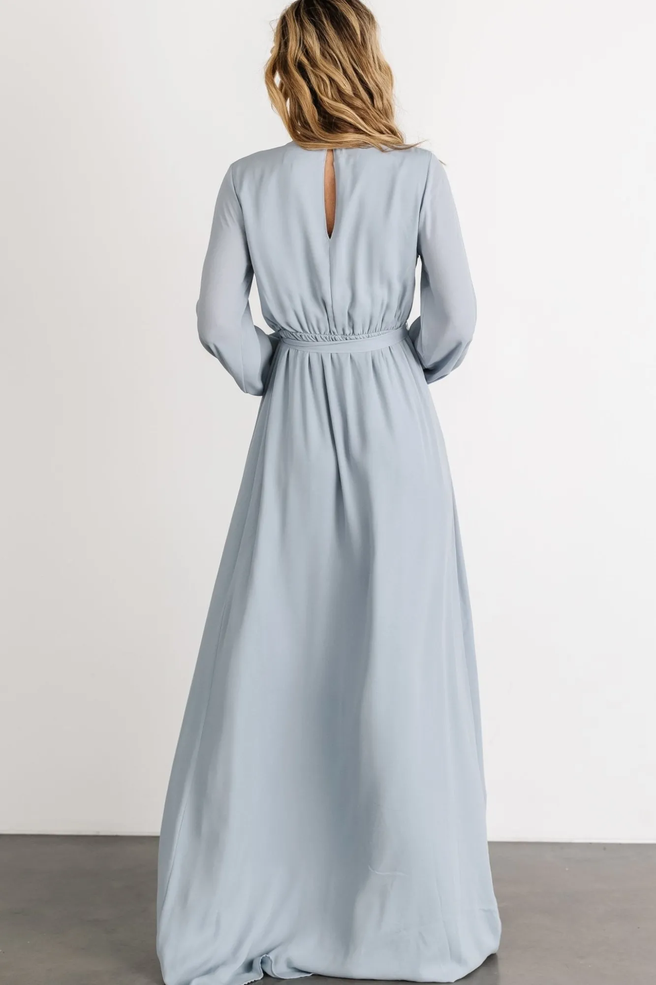 Baltic Born Breanne Faux Wrap Maxi Dress | Light Blue