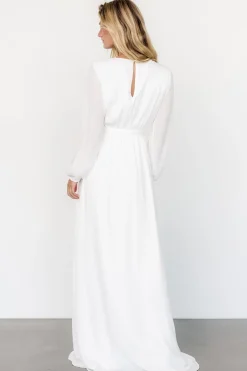 Baltic Born Breanne Faux Wrap Maxi Dress | Off White