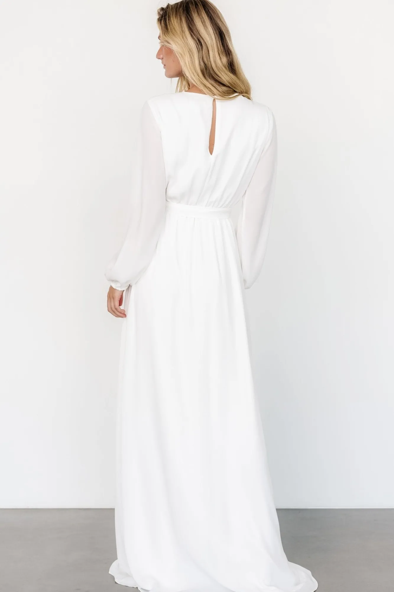 Baltic Born Breanne Faux Wrap Maxi Dress | Off White