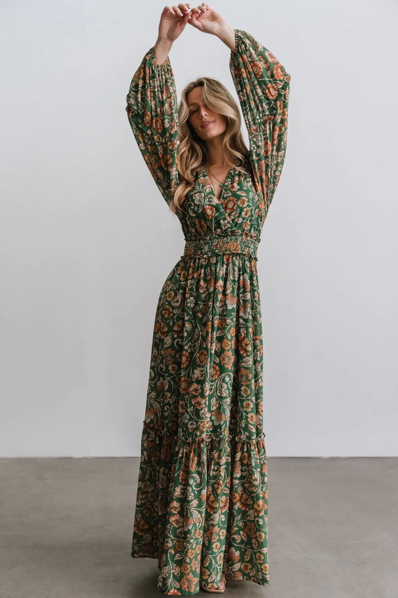 Baltic Born Bria Maxi Dress | Green Floral