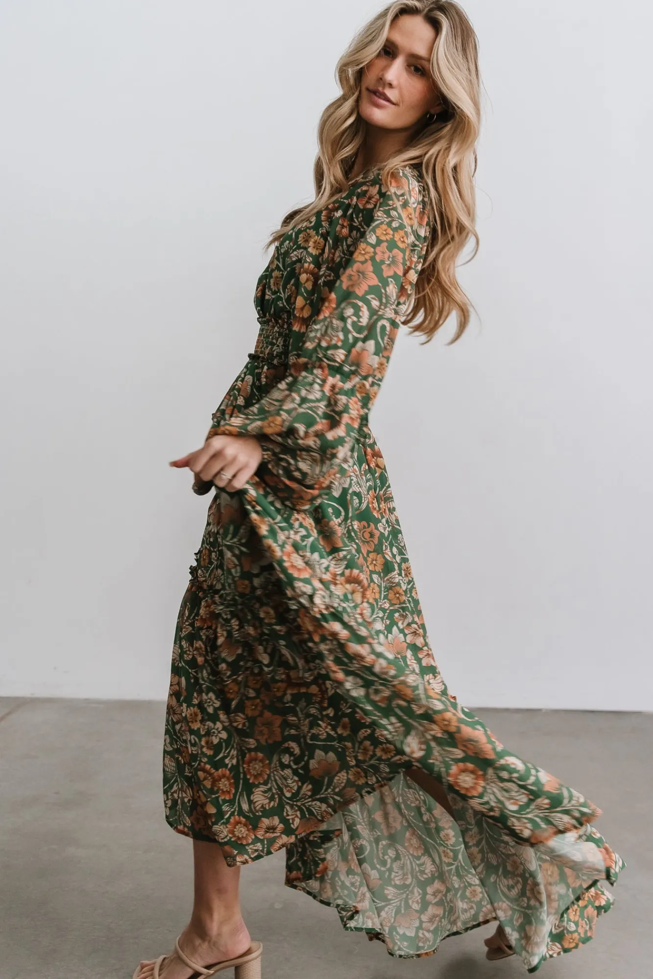 Baltic Born Bria Maxi Dress | Green Floral