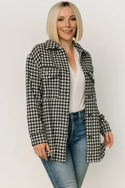 Baltic Born Bridger Houndstooth Jacket | Dark Navy + Ivory