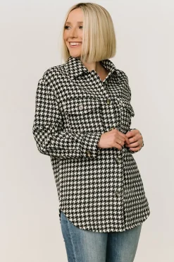 Baltic Born Bridger Houndstooth Jacket | Dark Navy + Ivory