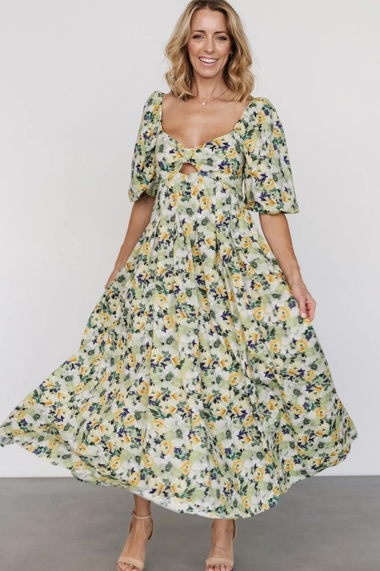 Baltic Born Brielle Maxi Dress | Green Floral