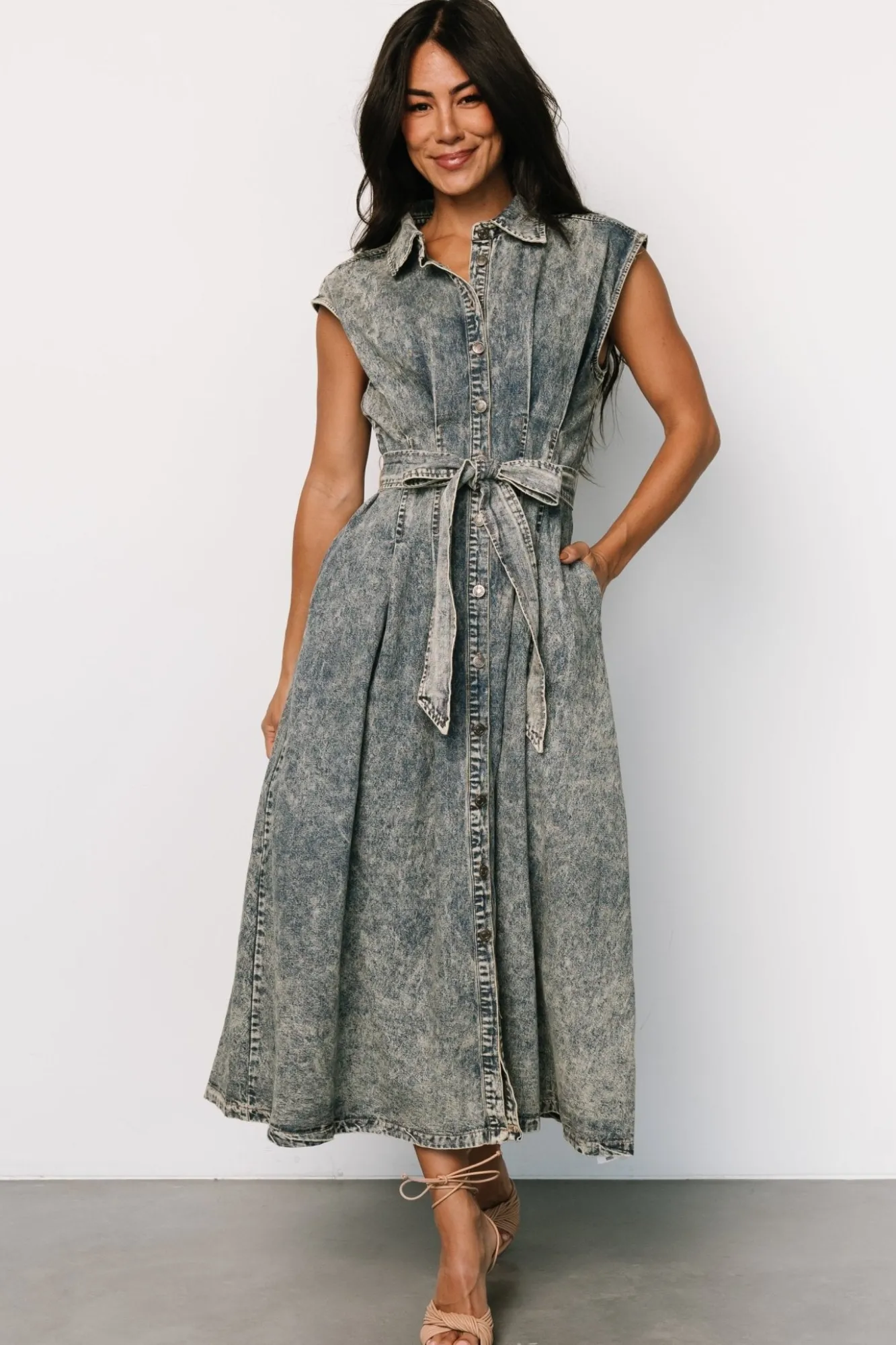 Baltic Born Britney Denim Dress | Vintage Blue