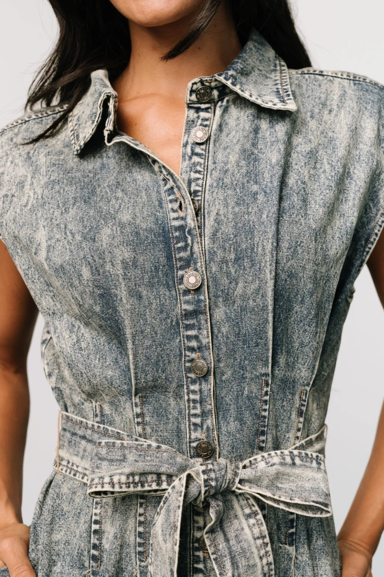 Baltic Born Britney Denim Dress | Vintage Blue