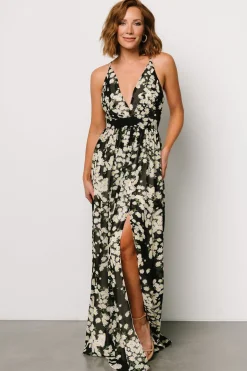 Baltic Born Brylee Maxi Dress | Black Flower Print