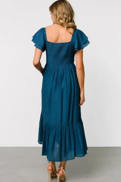 Baltic Born Buttercup Midi Dress | Deep Blue