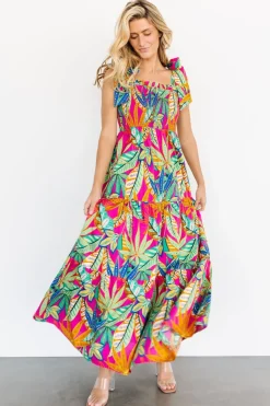 Baltic Born Cabana Maxi Dress | Green + Fuchsia Multi